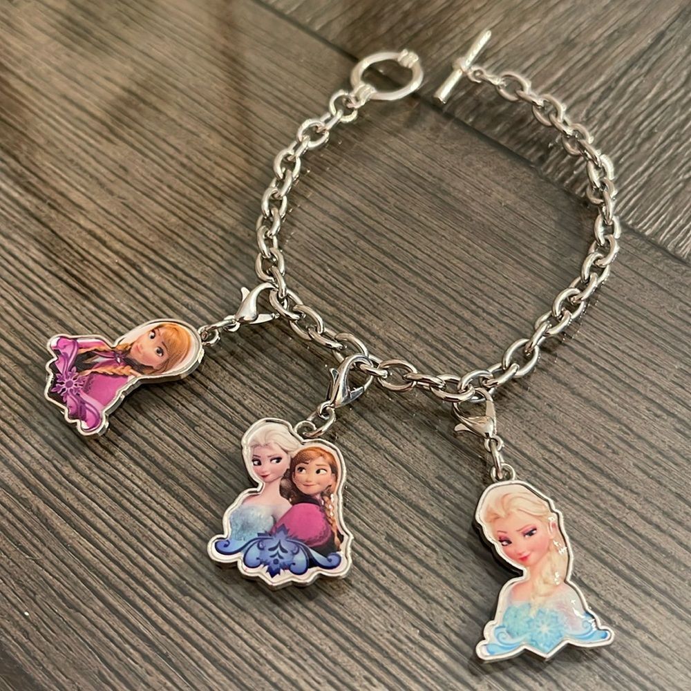 Disney Frozen Charm Bracelet with Toggle Clasp